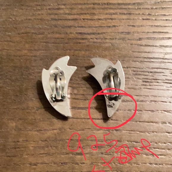 Sterling Silver, Clip earring - Picture 4 of 4